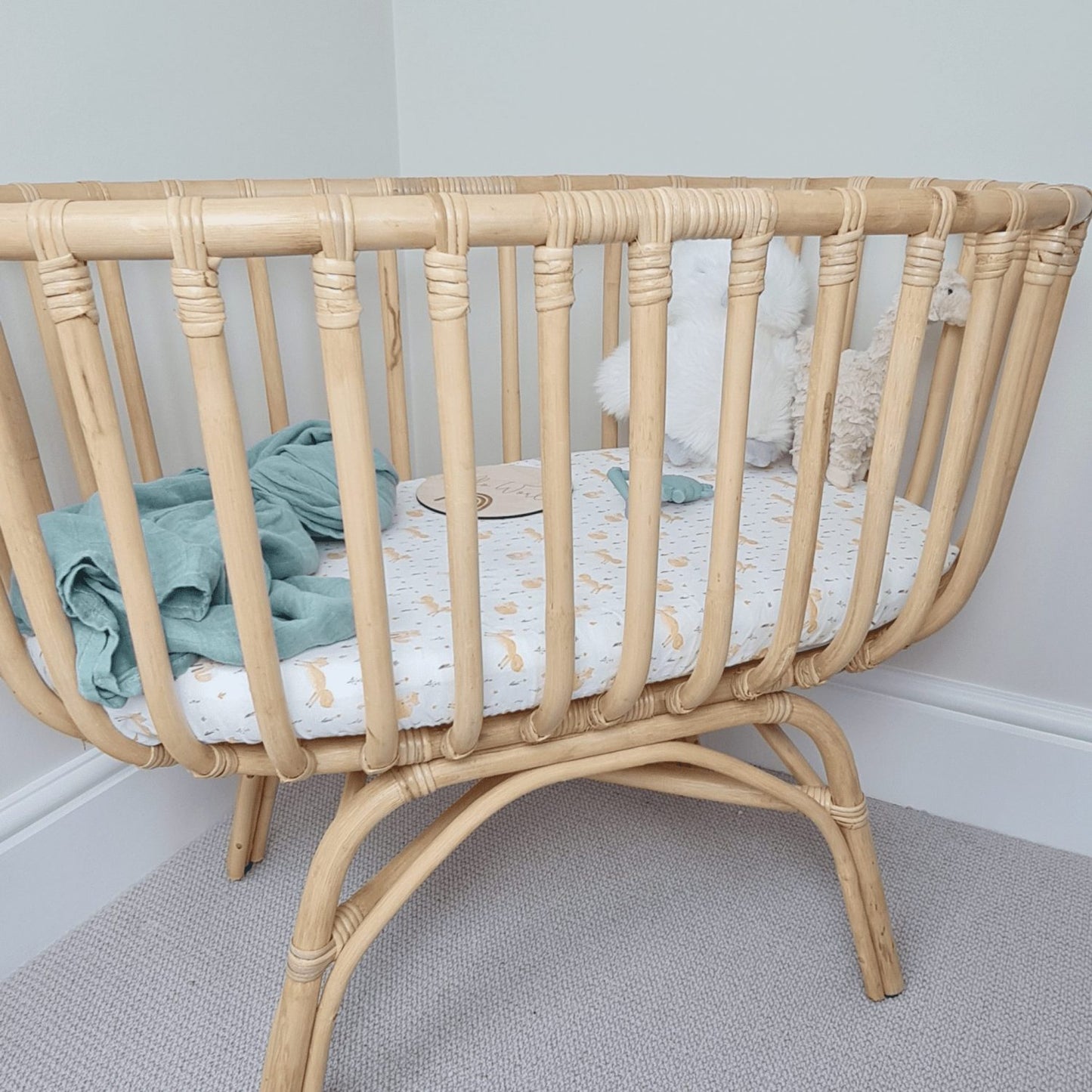 Foxes - Mat/moses basket sheets