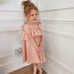 NEW - "Mia" - Blush Ruffle Dress