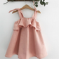 NEW - "Mia" - Blush Ruffle Dress