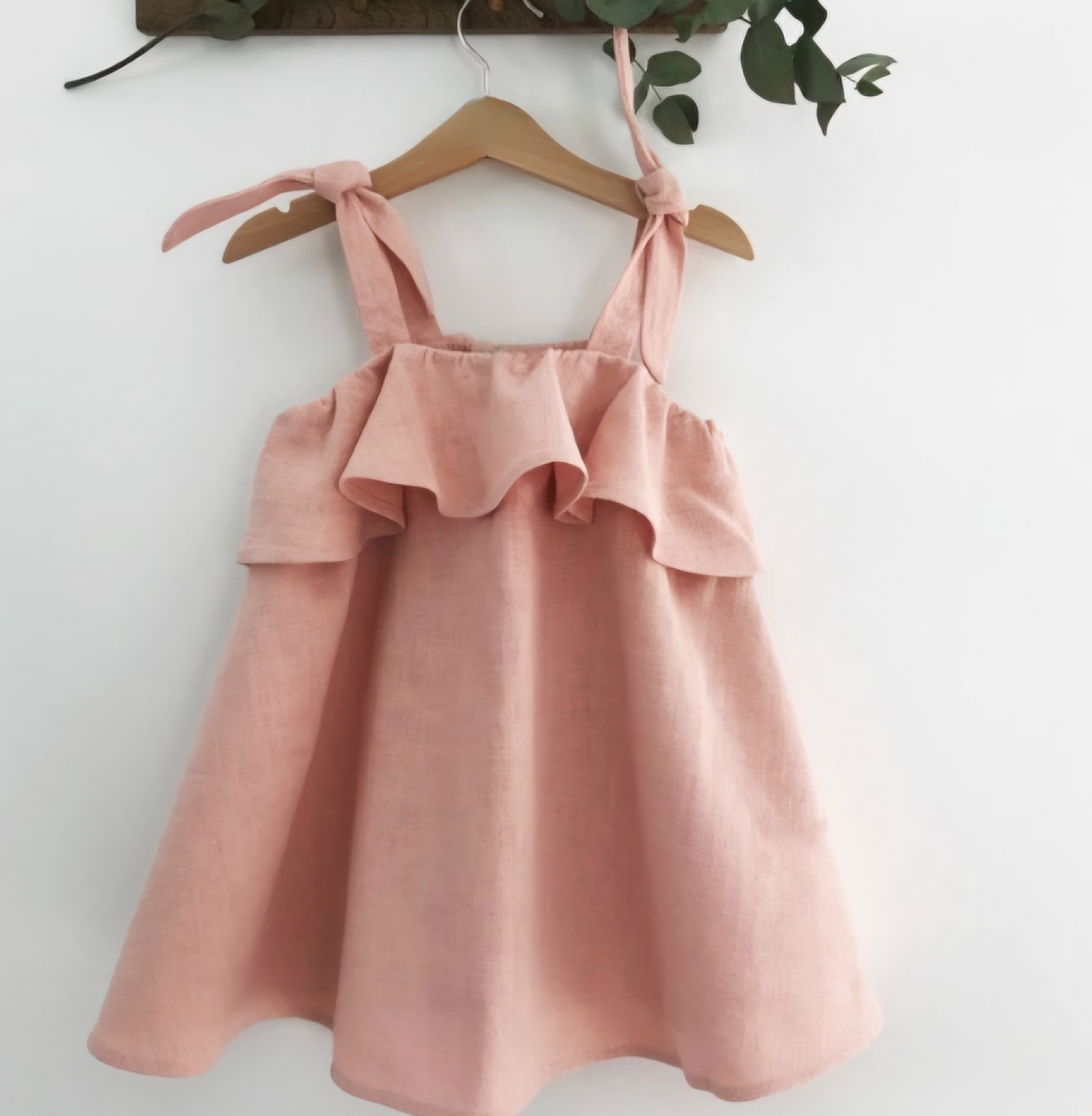 NEW - "Mia" - Blush Ruffle Dress