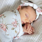 Posy blanket with headband - swaddle set