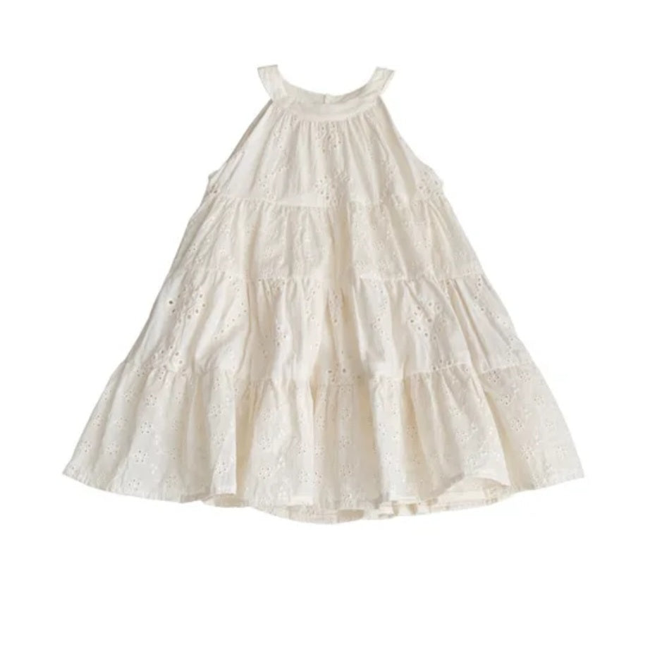 NEW - "Sylvie" - Cream Broderie Anglaise Dress