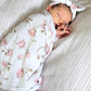 Posy blanket with headband - swaddle set