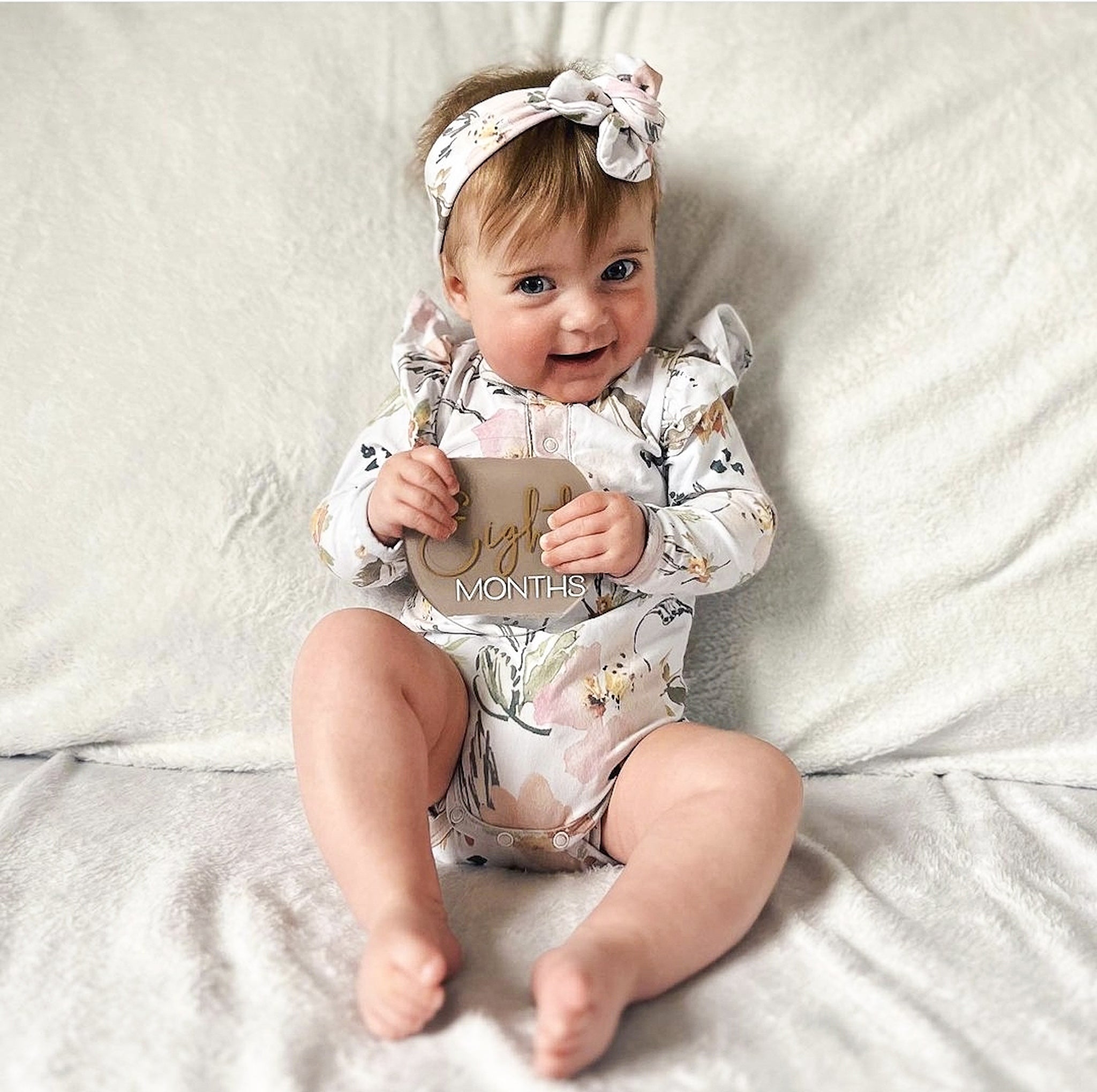 Baby girl 2024 floral bodysuit