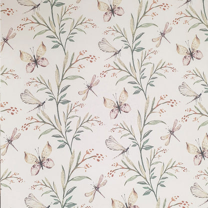 Cotbed sheet - Butterfly garden