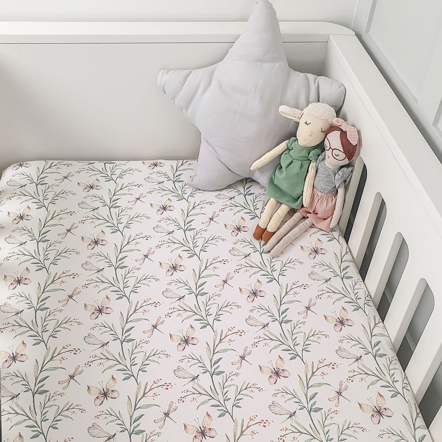 Butterfly cheap cot bedding