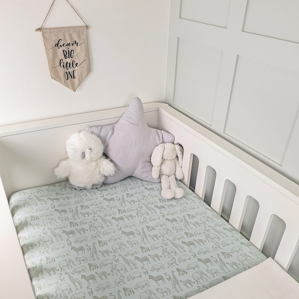 Fitted Cot Bed Sheet For Baby Nursery Safari Animal Crib Mattress Sheet www.minkymyles