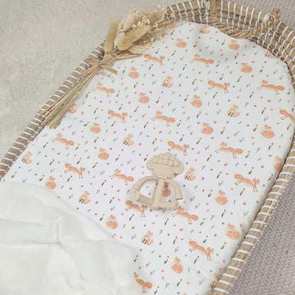Foxes - Mat/moses basket sheets