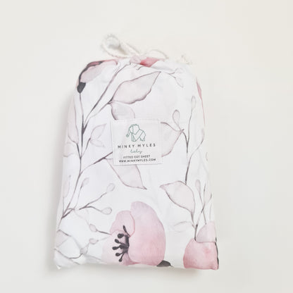Cotbed sheet - Poppy