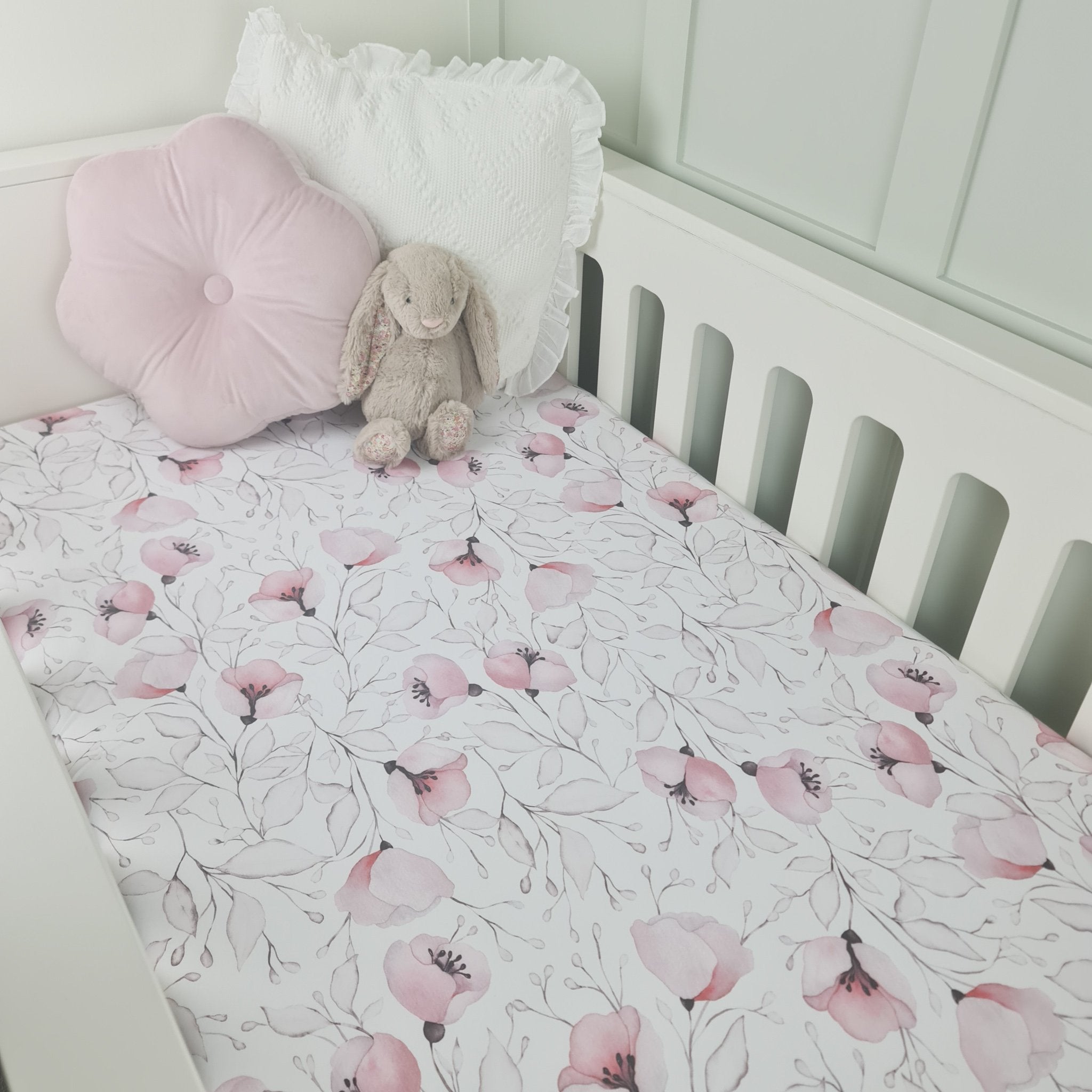 Pink cot clearance bed sheets