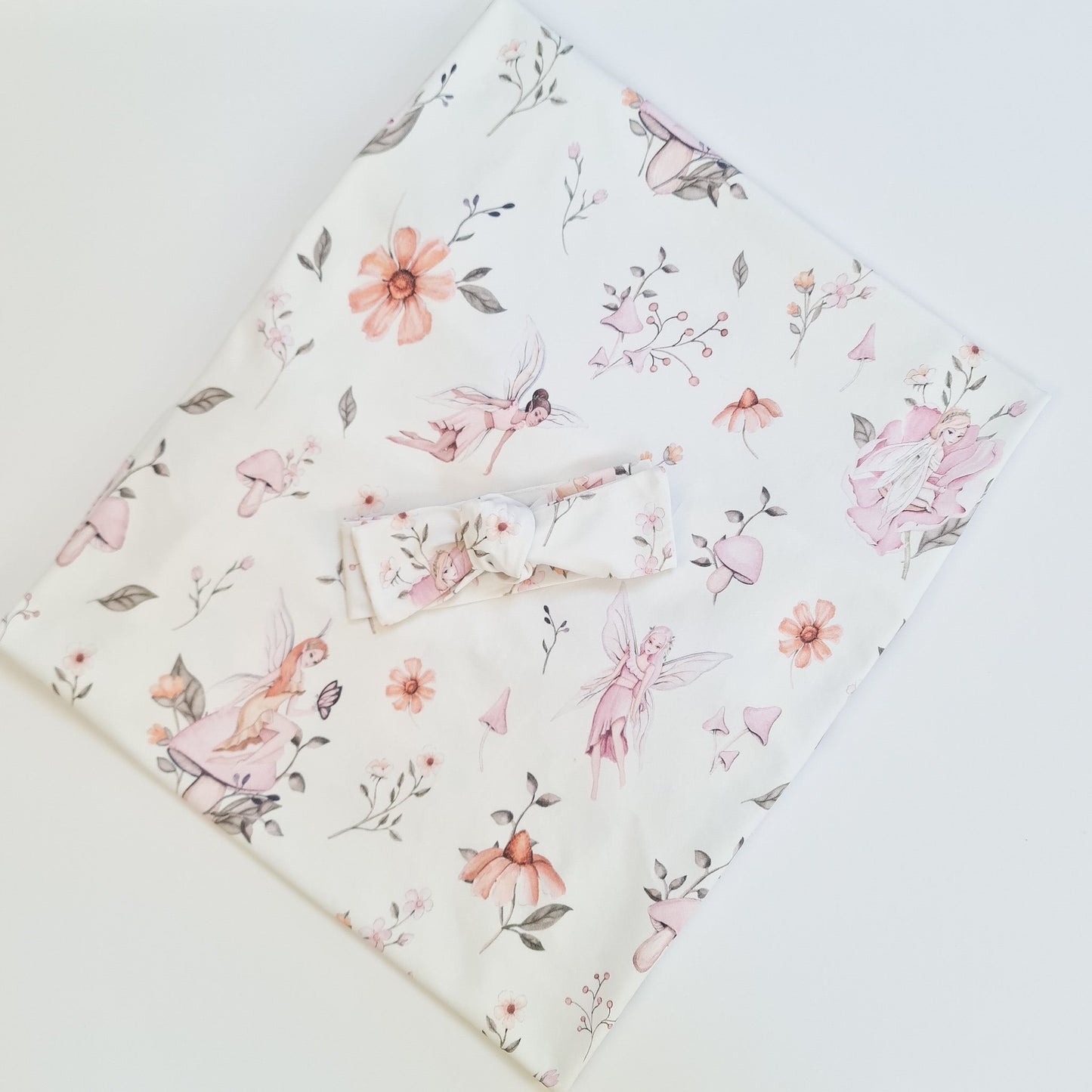 Fairy blanket with headband  - swaddle set