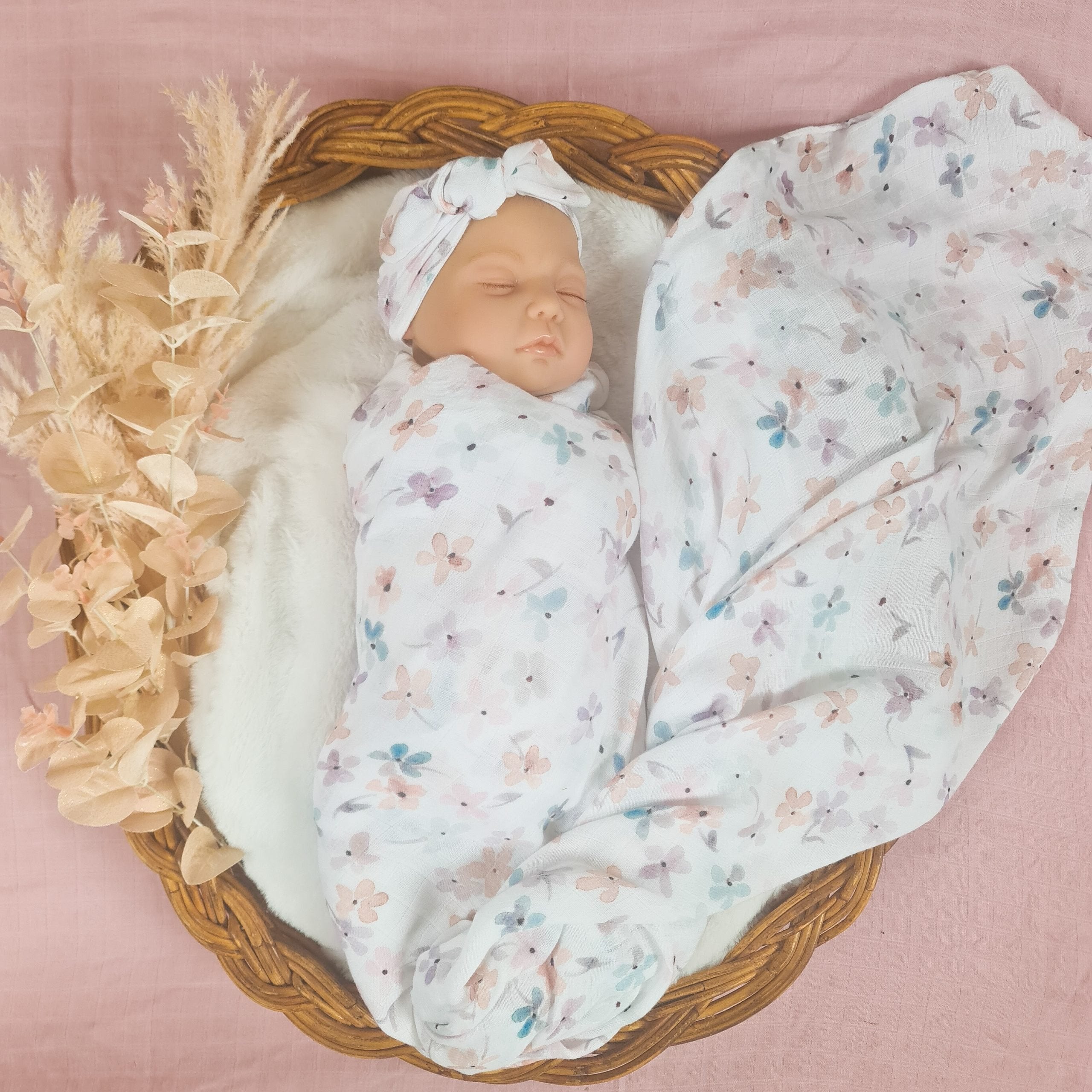 Swaddles with matching clearance bows