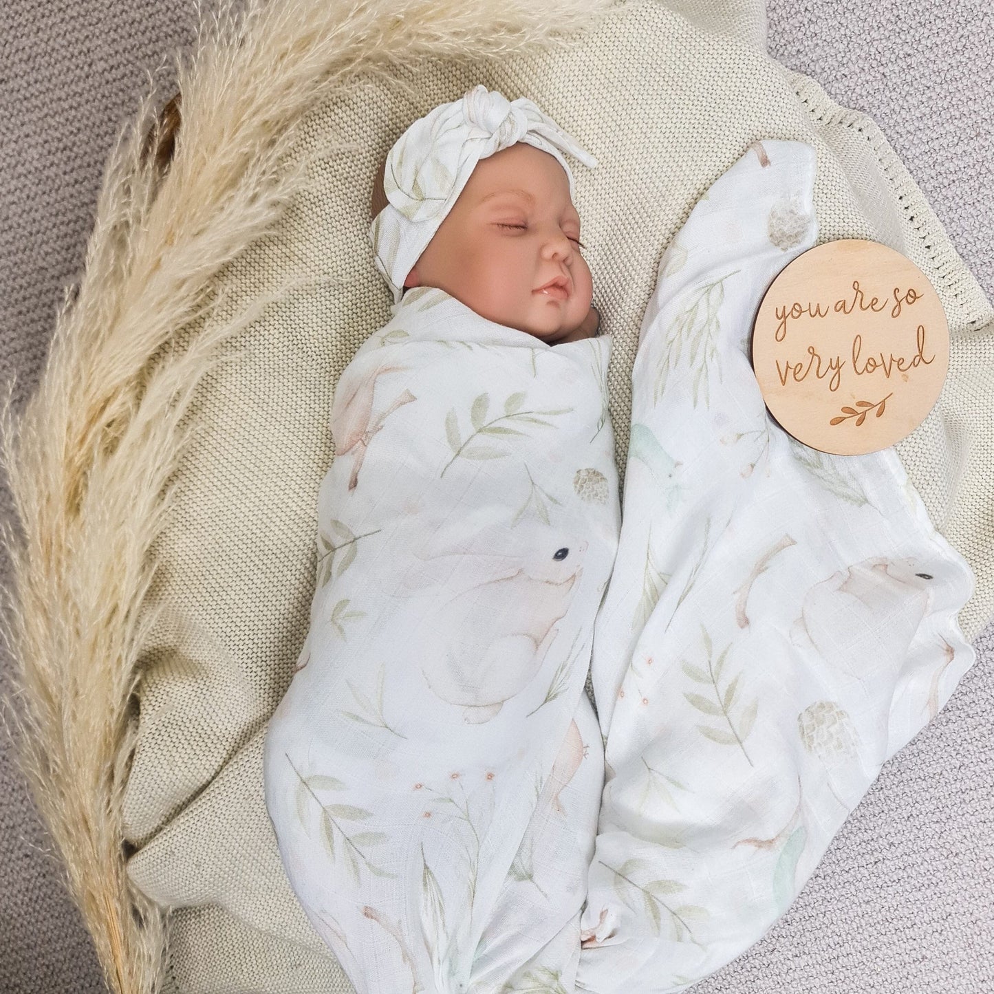 Newborn Swaddle Using Muslin Sleep Sacks Swaddles LITTLE SPUD