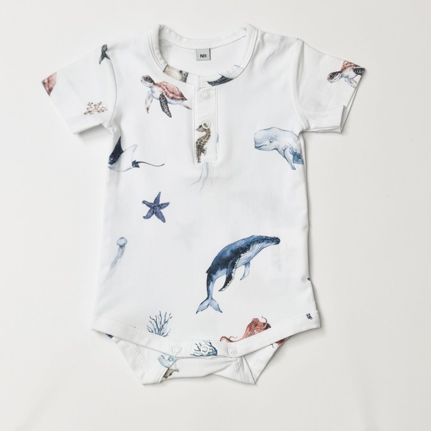 Sea life bodysuit - Short sleeve