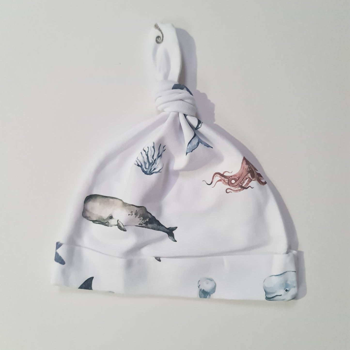 Sea Life - Newborn baby beanie