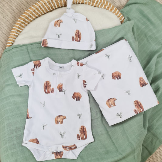 Bear bodysuit - Short sleeve