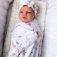 Fairy blanket with headband  - swaddle set