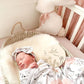 Floral blanket with headband  - swaddle set