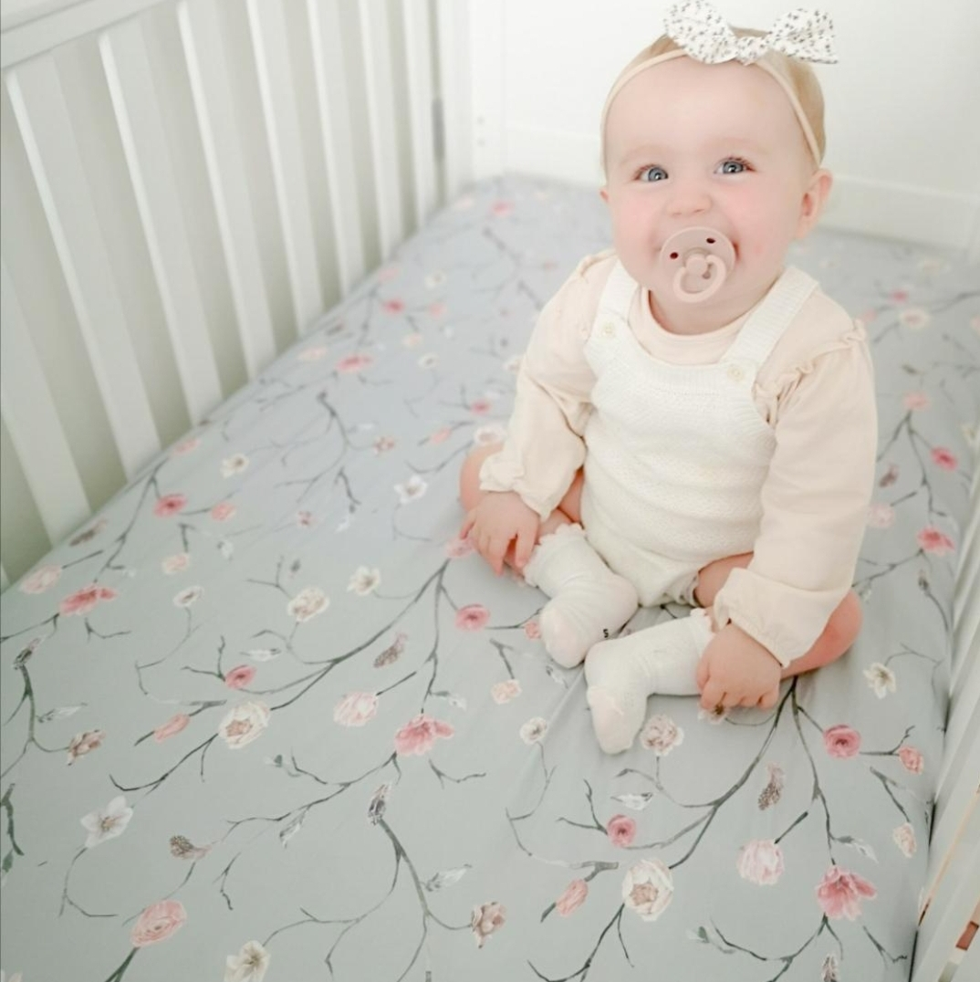 Floral cot bed sheets best sale