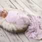 Muslin Swaddle & Headband - Rose