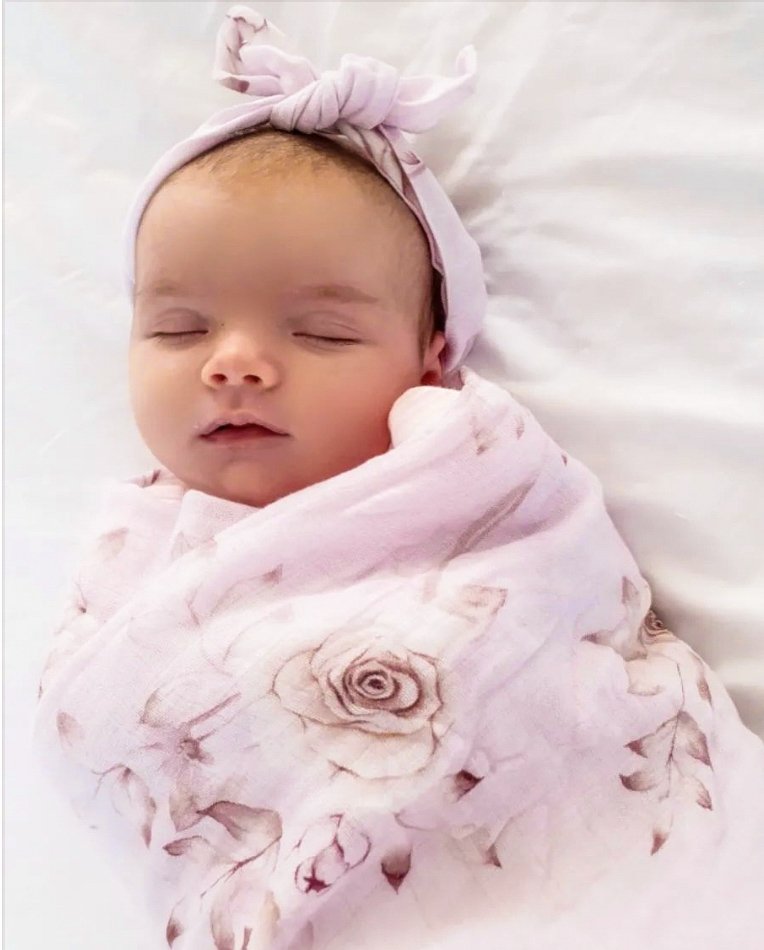 Rose shop muslin swaddle