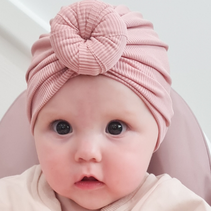 Ribbed donut turbans